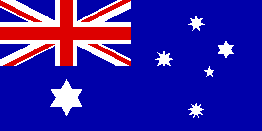 オーストラリア　国旗　昔　青